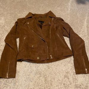 Attention Brown Suede Jacket